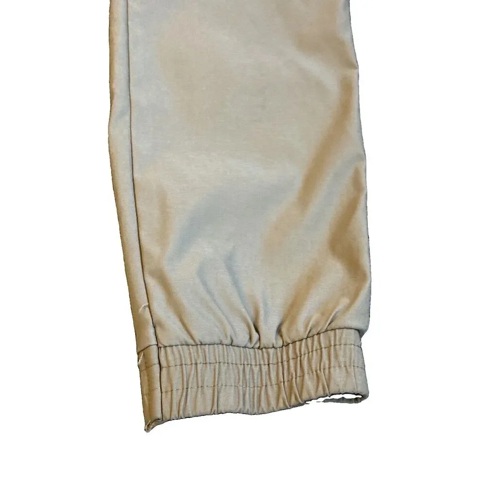 Hurley Boys Jogger Pants Size 10/12 Beige Drawstring With Elastic Waist Youth